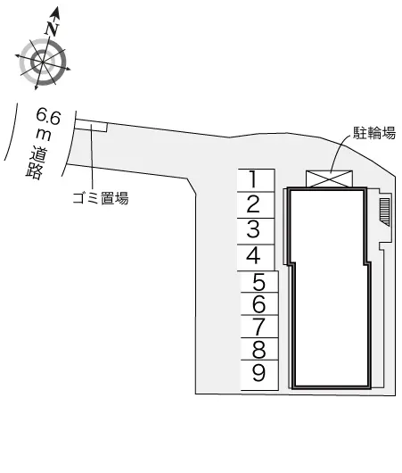 ★手数料０円★堺市東区日置荘原寺町　月極駐車場（LP）